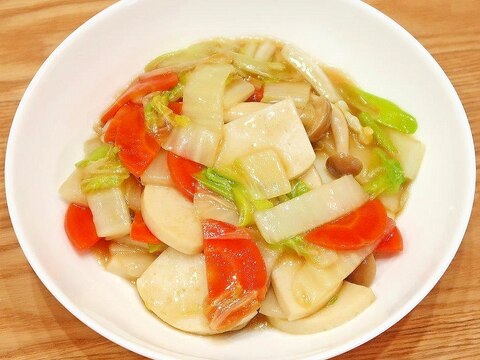 かまぼこ野菜炒め☆醤油あんかけ風★減塩・低カリ志向